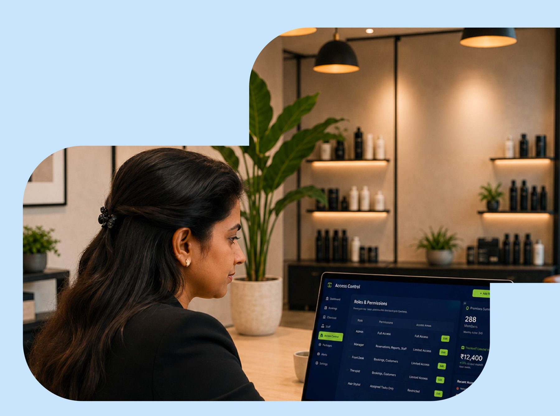 Front desk reviewing deliveries and settlements on Slotwise